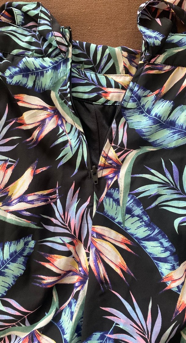 Kadın Çok Renkli Bağlamalı Mini Tulum - Görsel 4