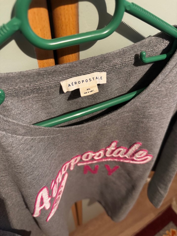 Aeropostale Oversize Crop Sweat - Görsel 3