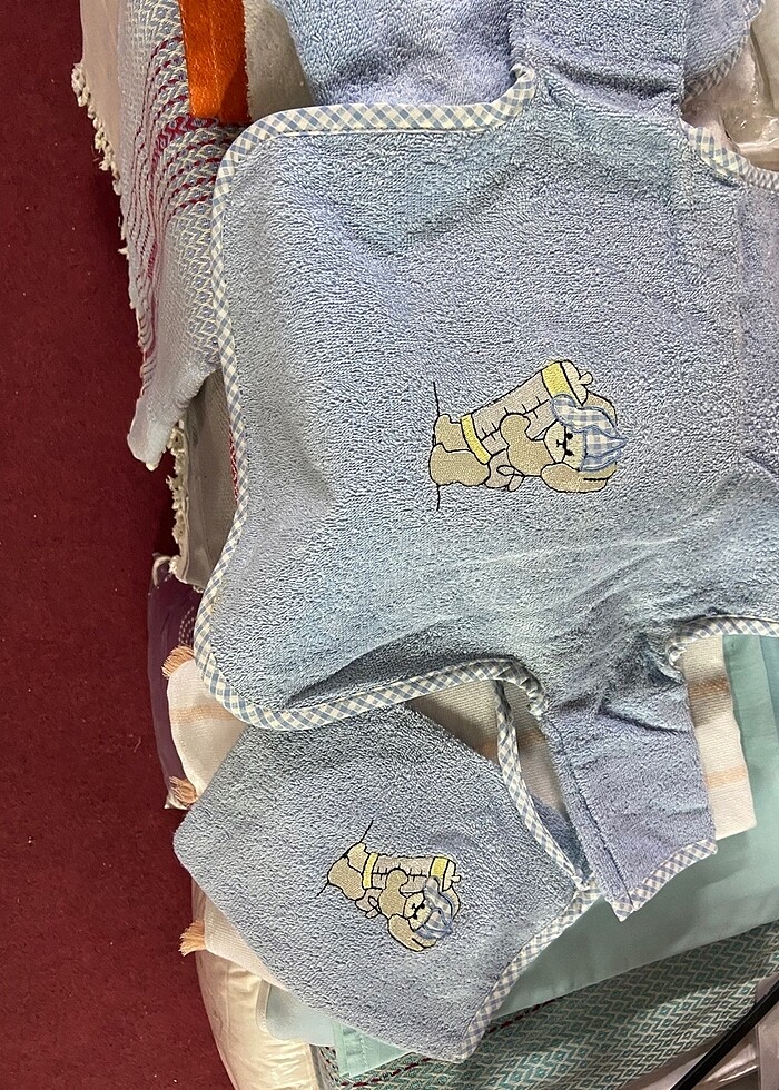 Kundak önlük seti (banyo havlusu) - Görsel 3