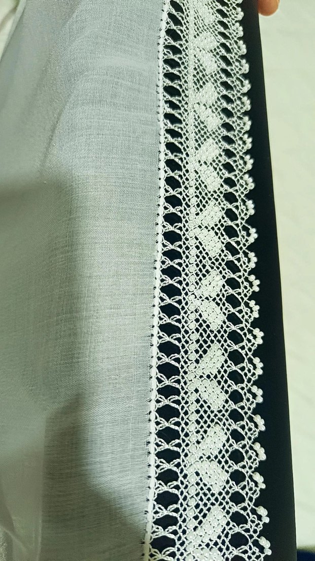 El İşçiliği Dantel İşlemeli Kumaş Kenarı - Görsel 2