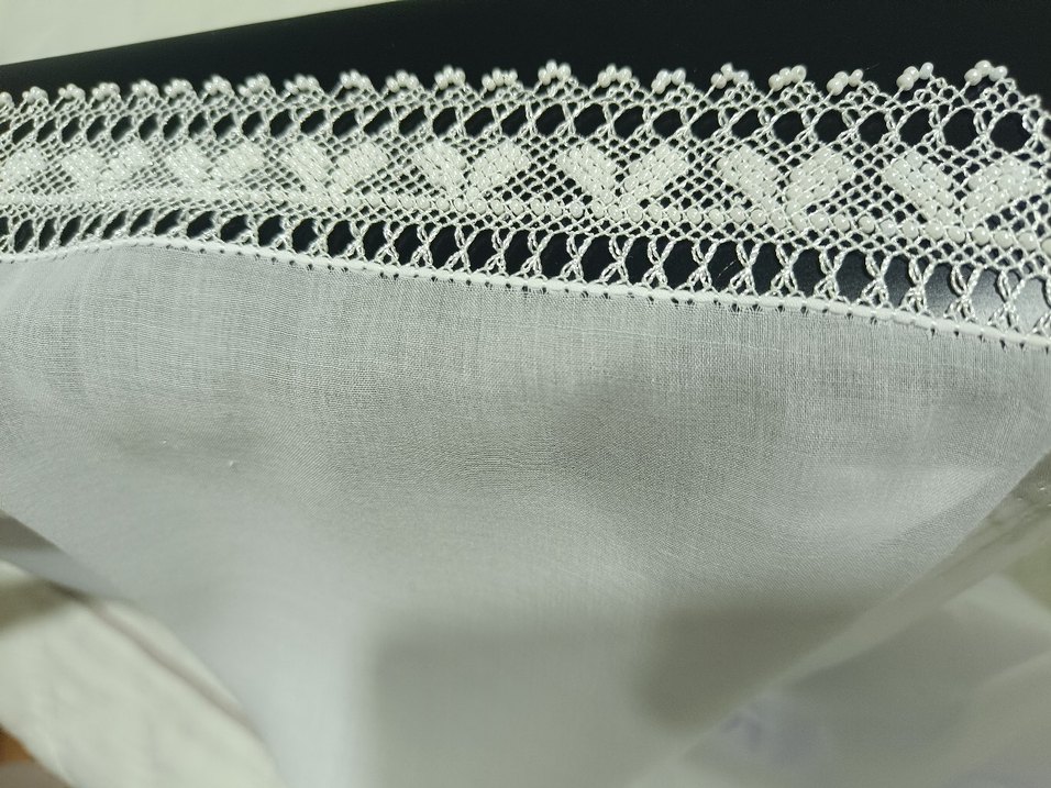 El İşçiliği Dantel İşlemeli Kumaş Kenarı - Görsel 3