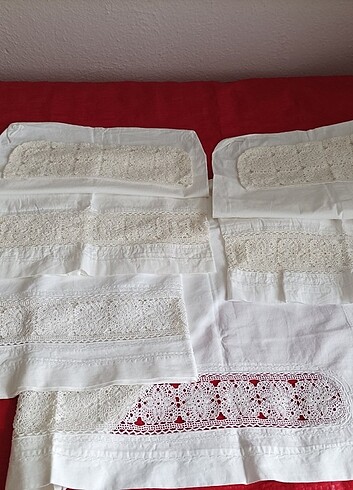 Ara dantelli karyola etek takımı  - Görsel 6