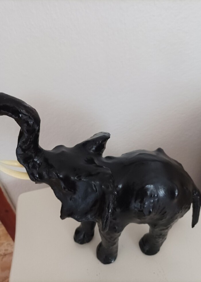 Ahşap deri şans fili  - Görsel 5