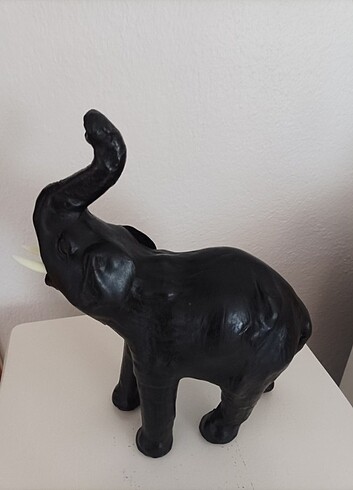 Ahşap deri kaplama şans fili - Görsel 5