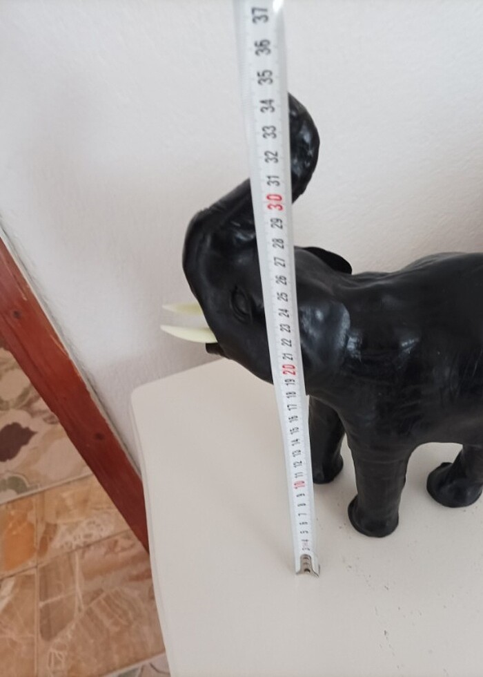 Ahşap deri kaplama şans fili - Görsel 2