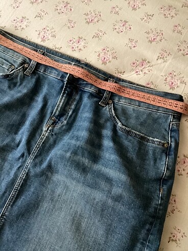 xl Beden Mavi jeans etek