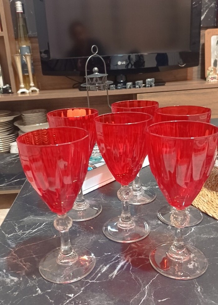 Paşabahçe diamond kadeh - Görsel 5