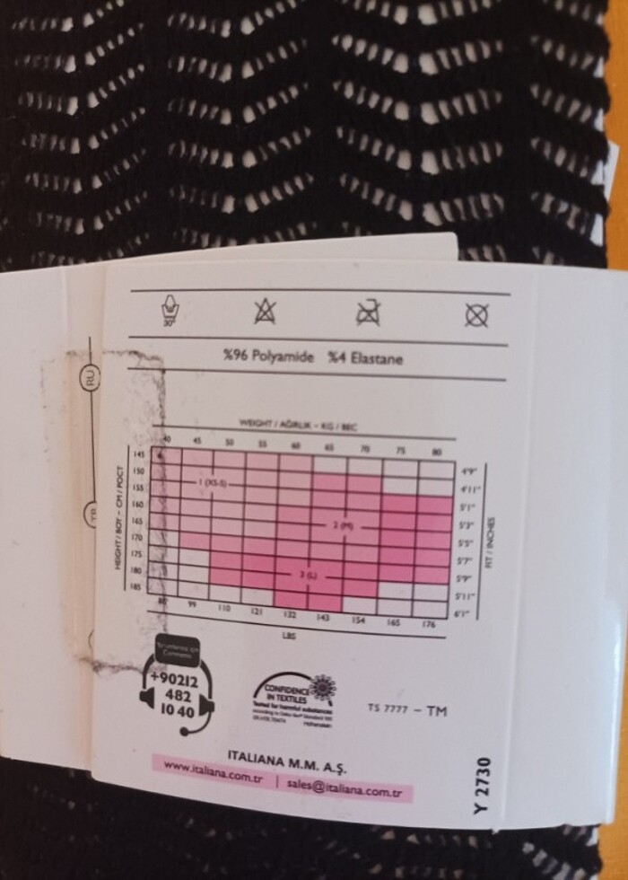 Desenli külotlu çorap  - Görsel 3