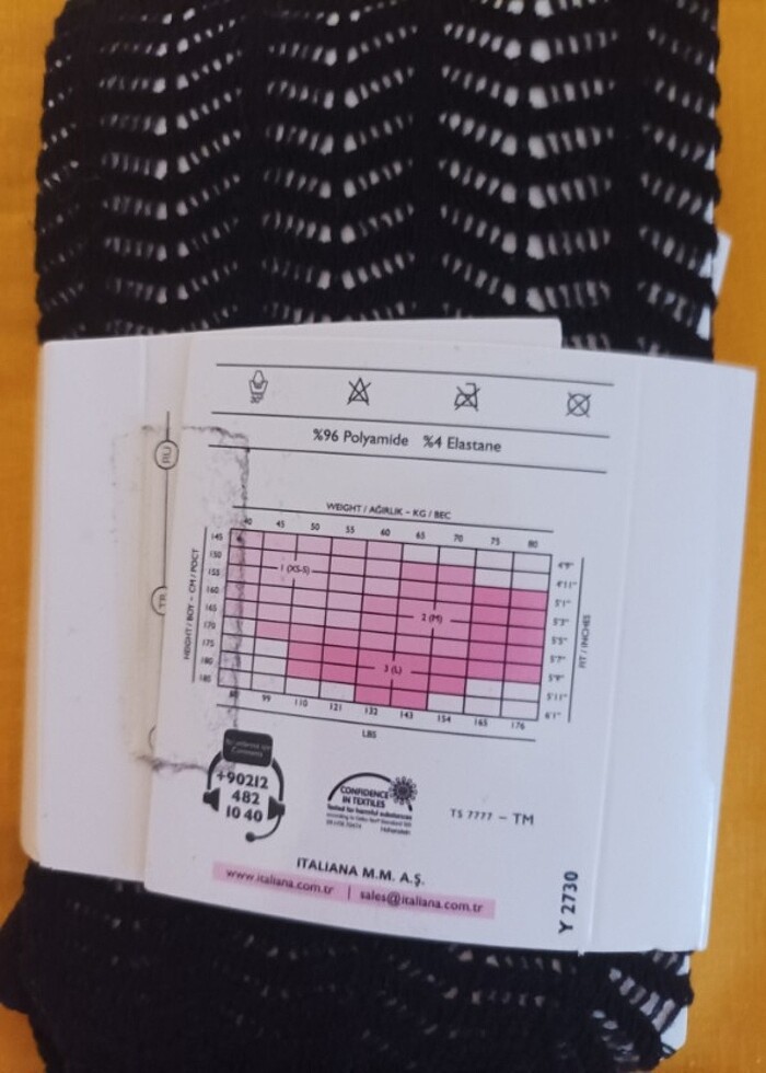 Desenli külotlu çorap  - Görsel 4