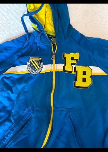 Orjinal Mavi Kapüşonlu Fenerbahçe Eşofman Takımı - Görsel 3
