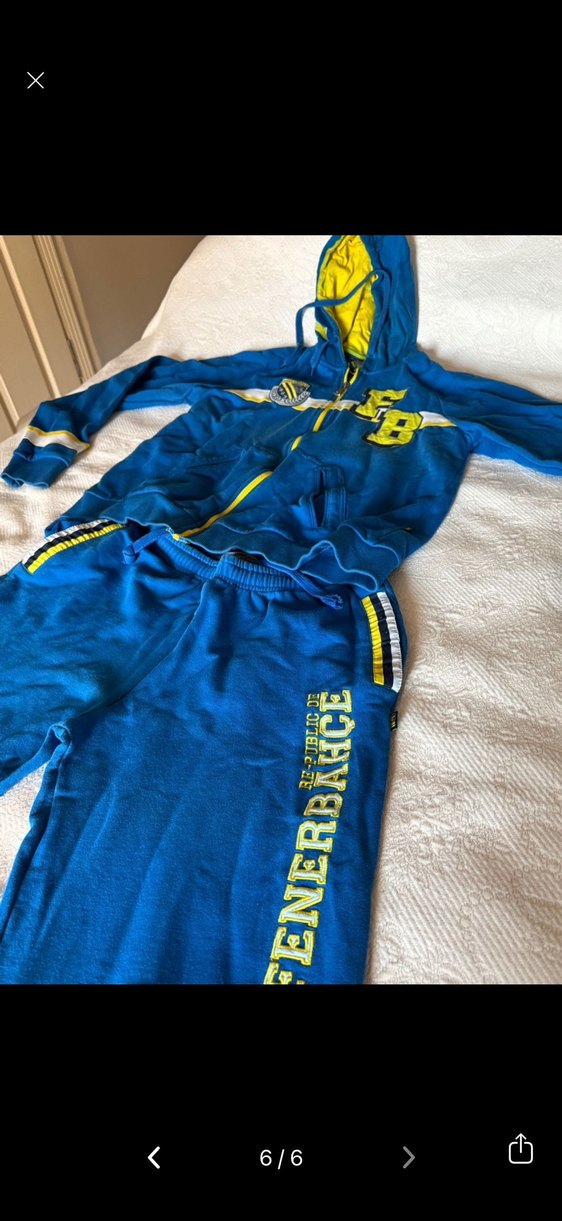 Orjinal Mavi Kapüşonlu Fenerbahçe Eşofman Takımı - Görsel 2