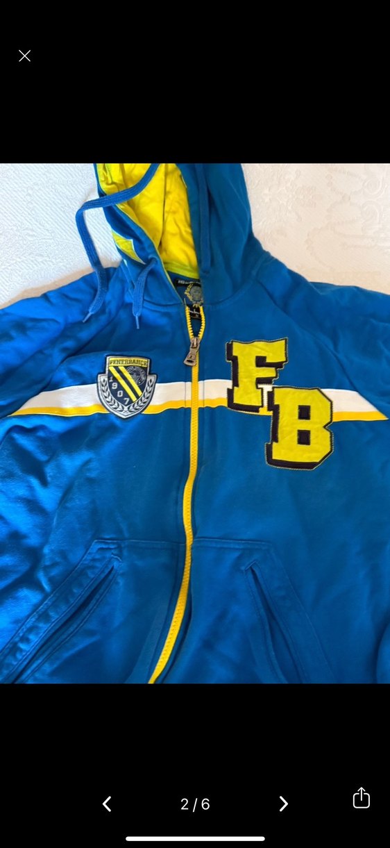 Orjinal Mavi Kapüşonlu Fenerbahçe Eşofman Takımı - Görsel 3