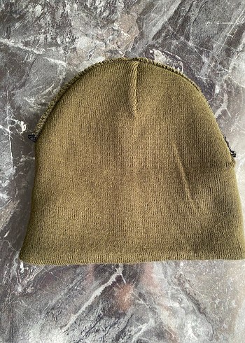 Kadın Bej Örgü Yün Bere - Görsel 4