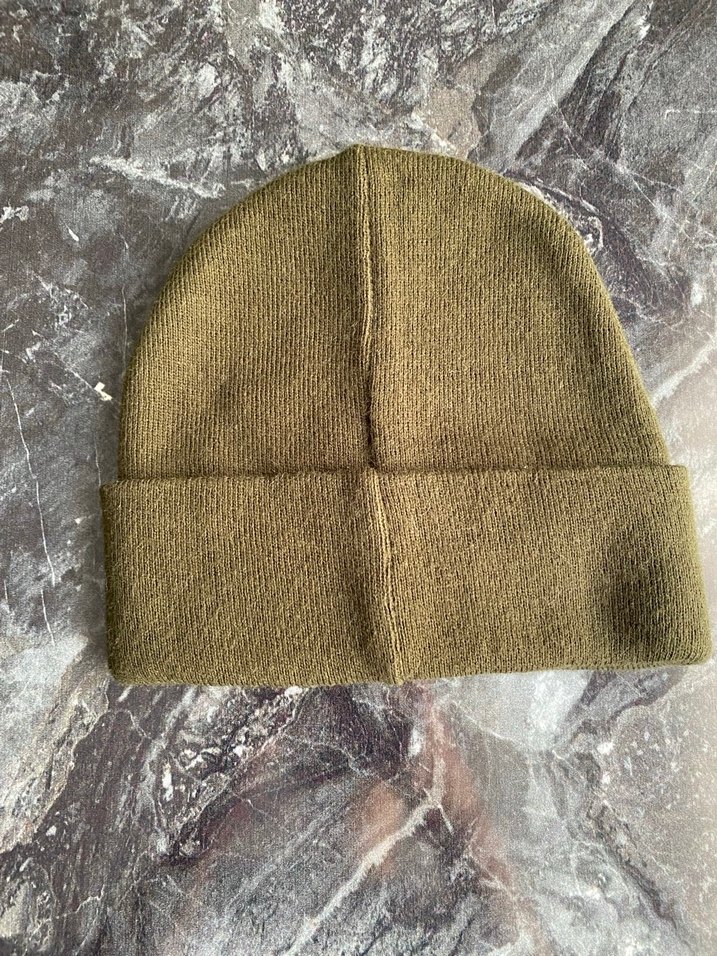 Kadın Bej Örgü Yün Bere - Görsel 2