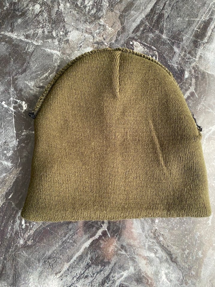 Kadın Bej Örgü Yün Bere - Görsel 4