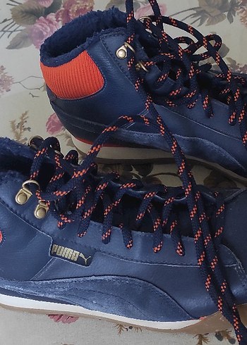 orijinal puma Erkek Renkli Mavi Spor Ayakkabı Bağcığı - Görsel 2
