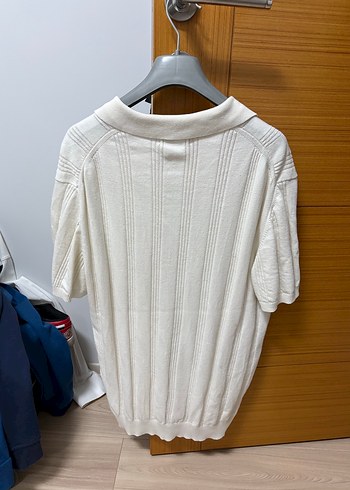 Erkek Beyaz Kısa Kollu Polo Tişört - Görsel 3