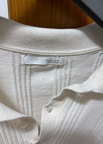 Erkek Beyaz Kısa Kollu Polo Tişört - Görsel 2