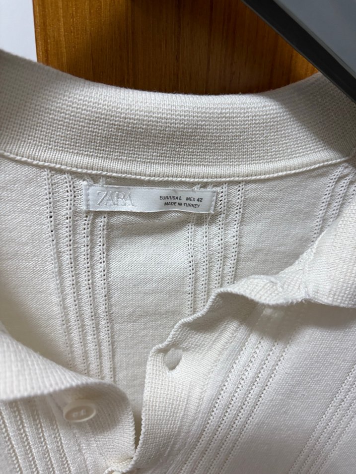 Erkek Beyaz Kısa Kollu Polo Tişört - Görsel 2