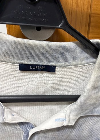 Gri Batik Desenli Erkek Keten Polo Tişört - Görsel 2