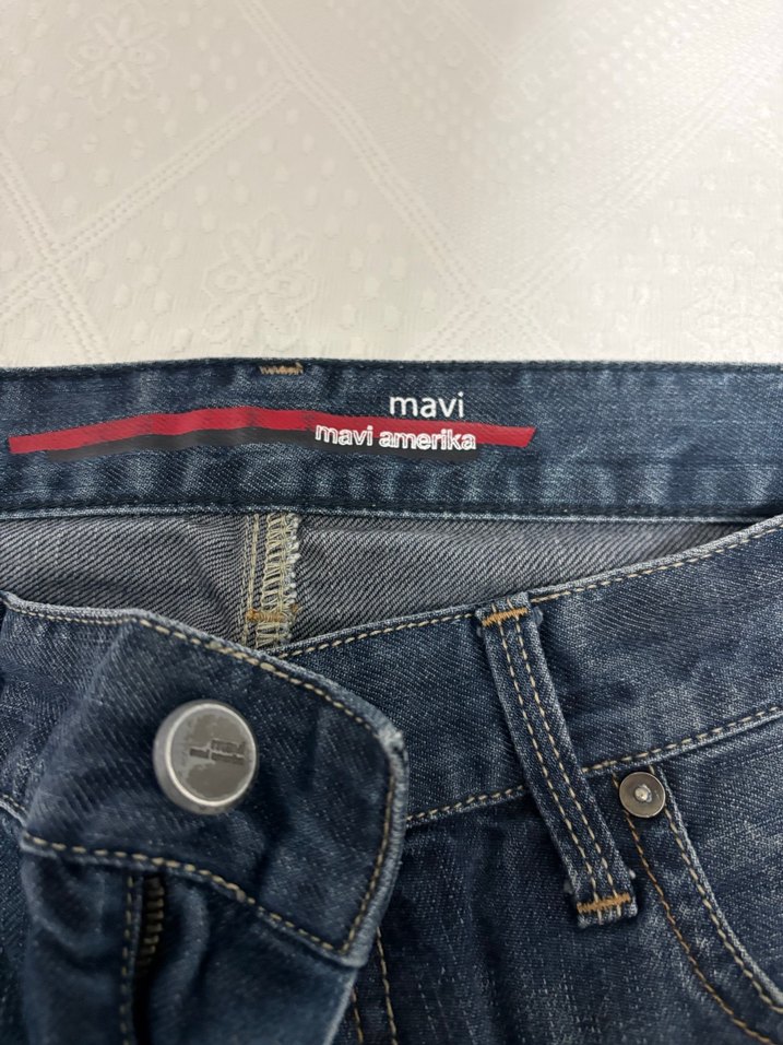 Erkek Koyu Mavi Denim Günlük Kot Pantolon - Görsel 2