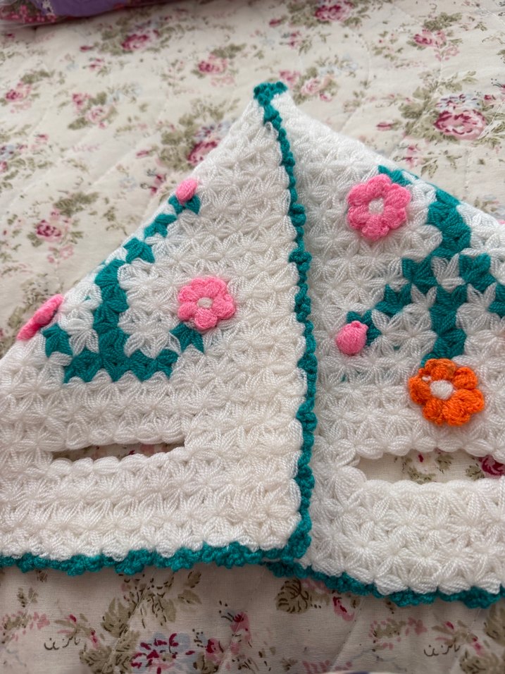 Çiçek Desenli Çok Renkli Banyo Süngeri - Görsel 2