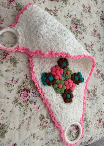 Renkli Çiçek Desenli Banyo Süngeri - Görsel 2