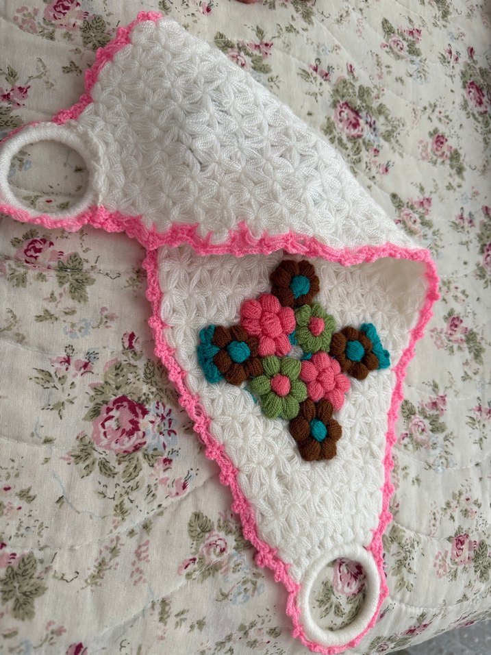 Renkli Çiçek Desenli Banyo Süngeri - Görsel 2