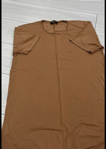 Erkek Kahverengi Kısa Kollu Basic Tişört - Görsel 4