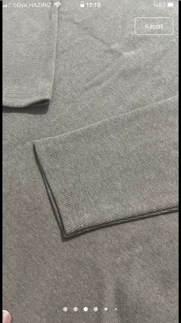 Gri Erkek Uzun Kollu Sweatshirt - Görsel 3