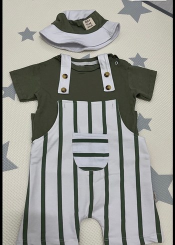 Yeşil Kısa Kollu Erkek Bebek Takımı - Görsel 8