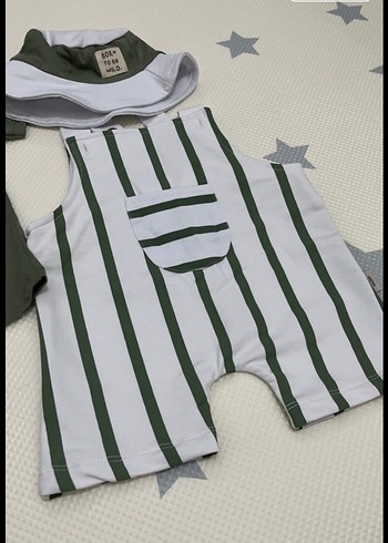 Yeşil Kısa Kollu Erkek Bebek Takımı - Görsel 7