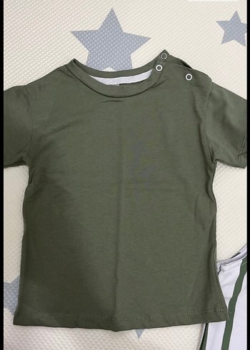 Yeşil Kısa Kollu Erkek Bebek Takımı - Görsel 3