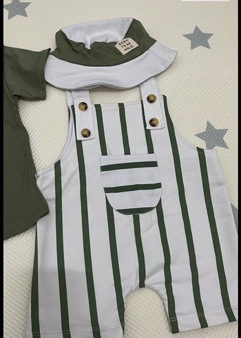Yeşil Kısa Kollu Erkek Bebek Takımı - Görsel 2
