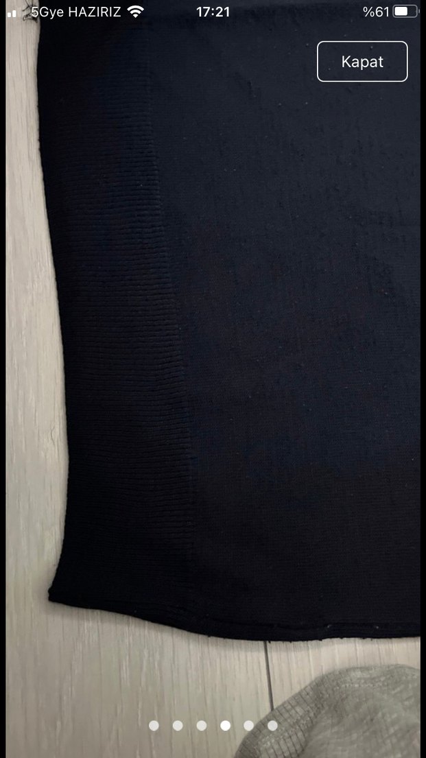 Siyah Boğazlı Kadın Triko - Görsel 4