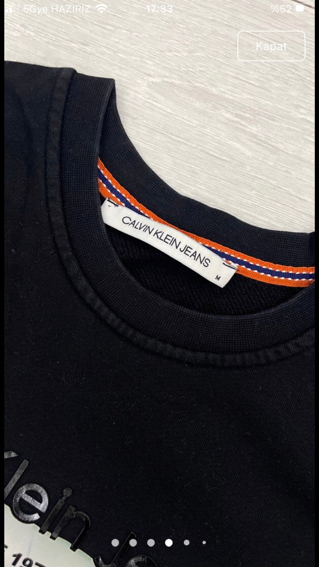 Calvin Klein Siyah Erkek Sweatshirt - Görsel 4