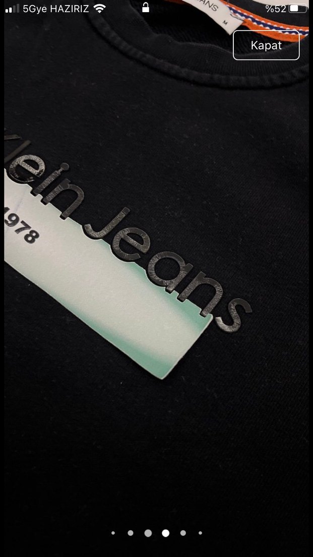 Calvin Klein Siyah Erkek Sweatshirt - Görsel 5