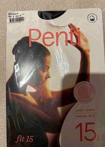 Fıt15 siyah parlak külotlu çorap - Görsel 2