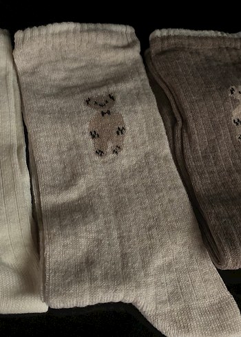 6 çift pamauklu ayıcıklı çorap - Görsel 6