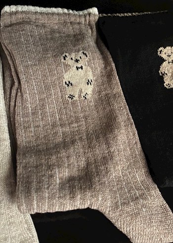 6 çift pamauklu ayıcıklı çorap - Görsel 5