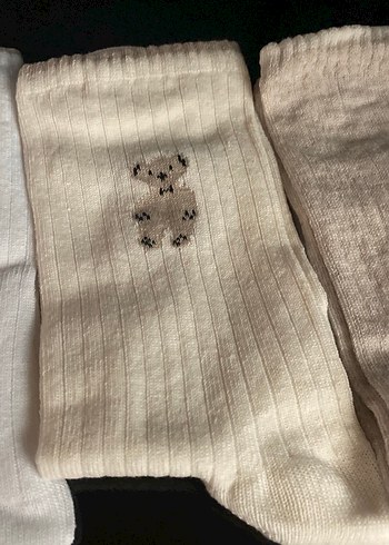 6 çift pamauklu ayıcıklı çorap - Görsel 7