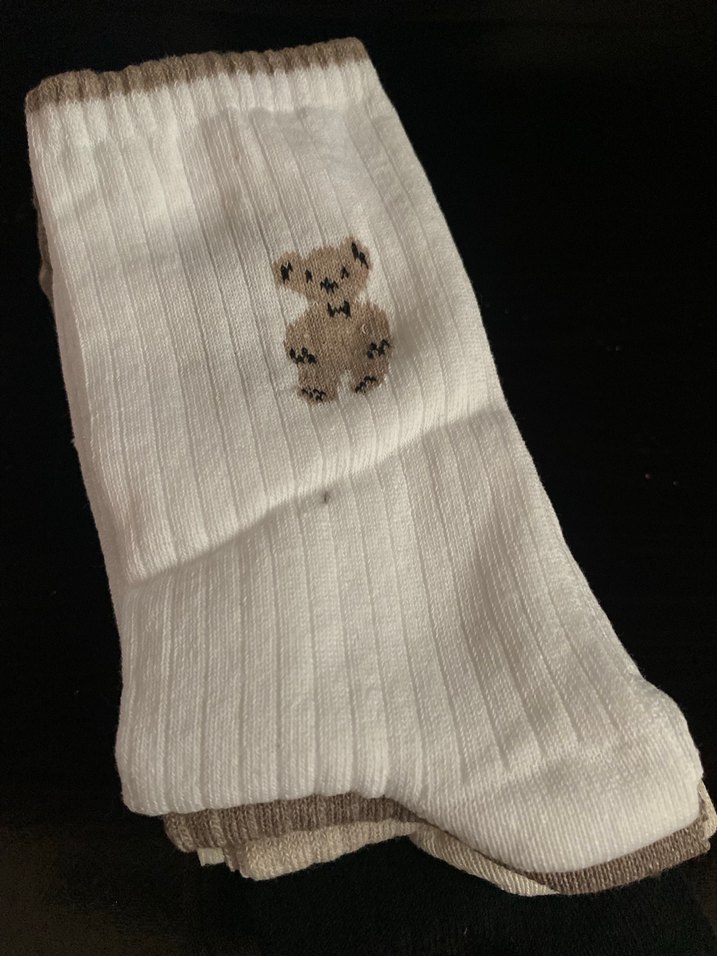 6 çift pamauklu ayıcıklı çorap - Görsel 3