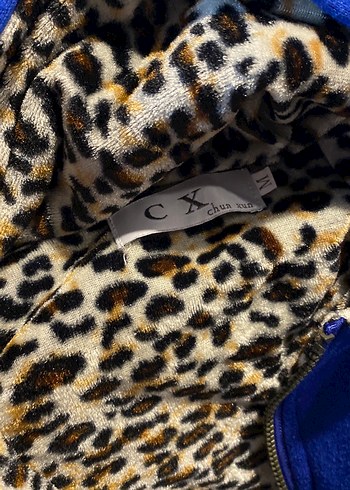 Siyah Leopar Desenli Kadın Süet Ceket - Görsel 7