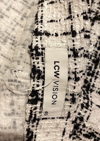 Bej kareli Kadın Mini Etek - Görsel 4