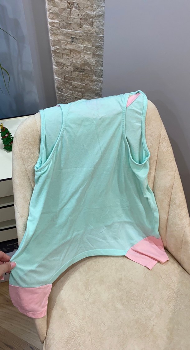 genç kız Pamuklu Kolsuz Tişört - Görsel 2