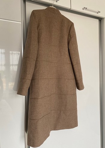Bej Kadın Uzun  Kaban - Görsel 3