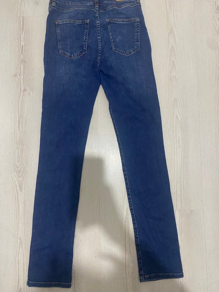 Kadın Lacivert Regular Fit Denim Pantolon - Görsel 2