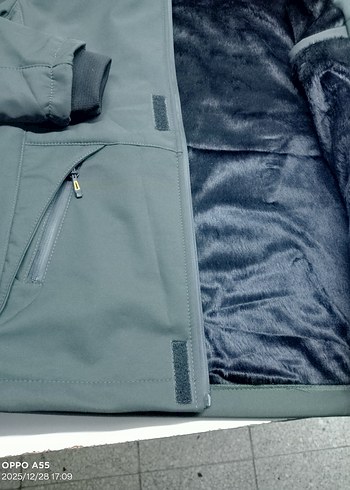 Gri Fermuarlı Erkek Kapüşonlu Ceket - Görsel 2