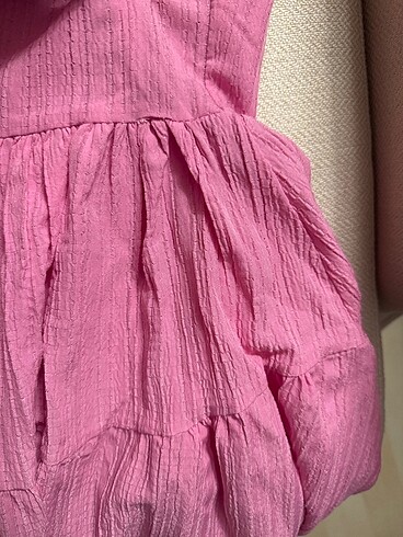s Beden pembe Renk Eteği şortlu pembe mini elbise
