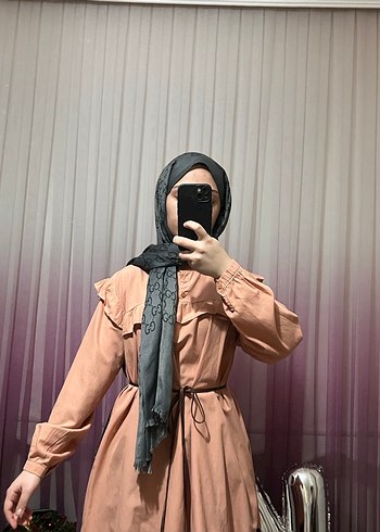 Camel Renkli Yüksek Yaka Salaş Tunik - Görsel 3